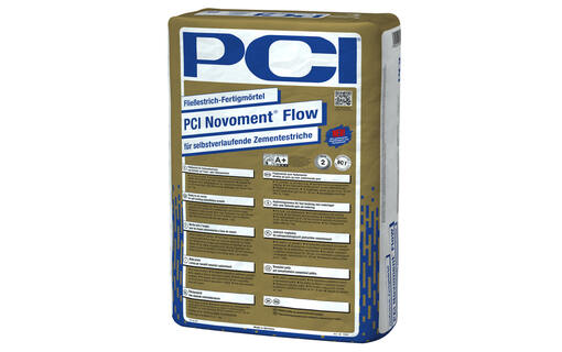 Ready-mixed fast-acting flowable screed mortar PCI Novoment Flow: improved formulation