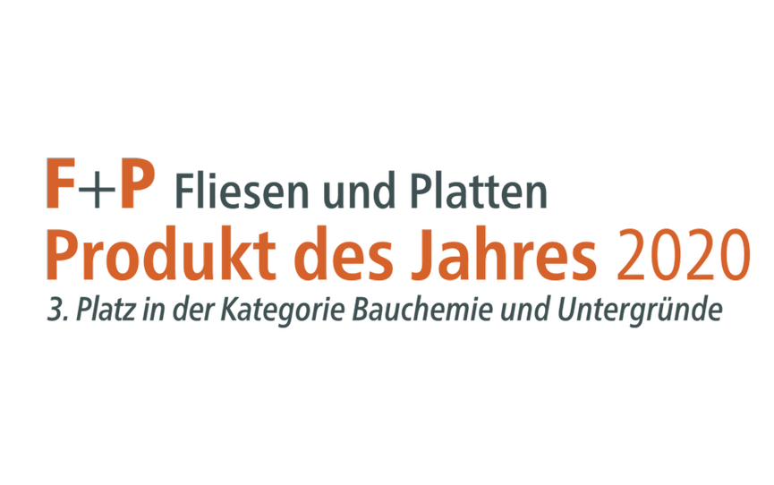 PCI Seccoral® 1K awarded "Product of the Year 2020" in the Fliesen & Platten readers' choice