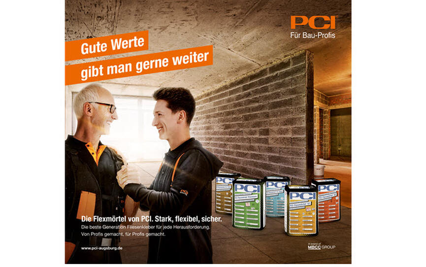 New generation of PCI Flexmörtel® for even more reliability and flexibility when laying tiles