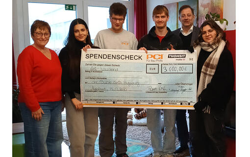 Sika-Tochterunternehmen PCI spendet 3.000 Euro an die Stiftung Bunter Kreis in Augsburg